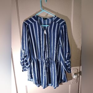 Rue21 - Navy Striped Blouse